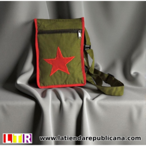 Bolso Bandolera Verde Estrella Roja