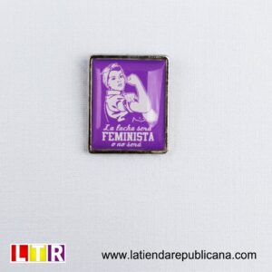 Pin Rectangular Lucha Feminista