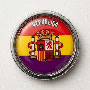 Pin Republicano Redondo con Escudo