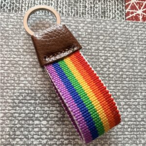 Llavero LGBTIQ+ Lona y Piel