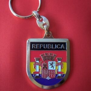 Llavero Republicano Escudo en Dorado