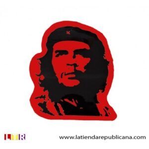 Pegatina Che Guevara roja mediana