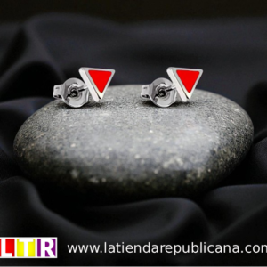 Pendientes Triángulo Rojo