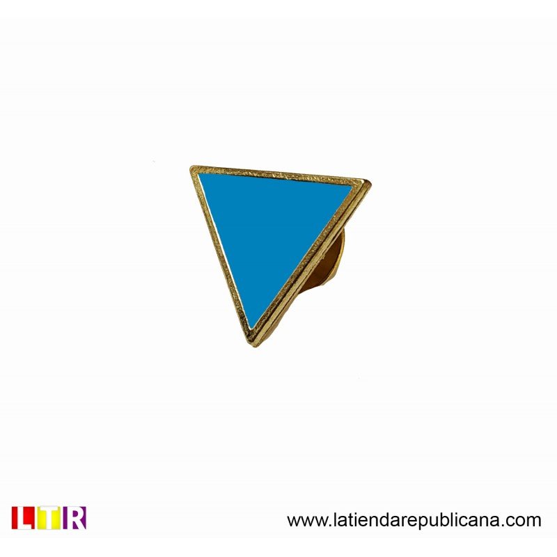Pin Triángulo Invertido Azul - Imagen 2