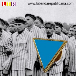 Pin Triángulo Invertido Azul